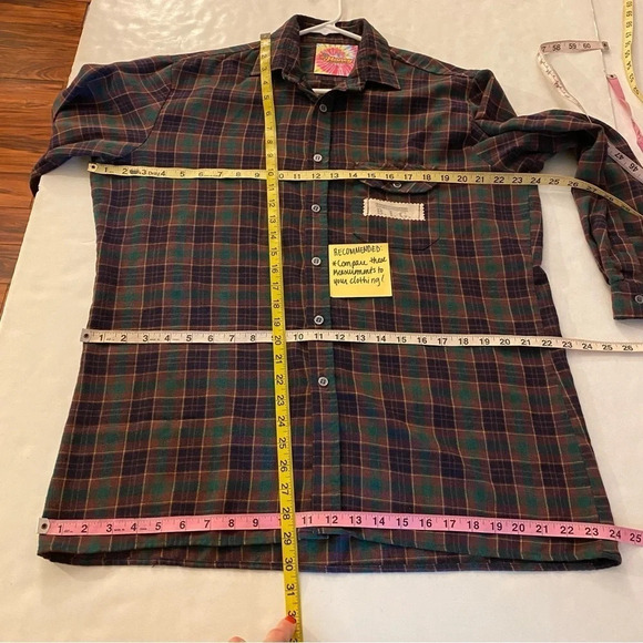 Notorious BIG Flannel Shirt Mens Large Medium Unisex Biggie Smalls Retro Plaid - Picture 12 of 15